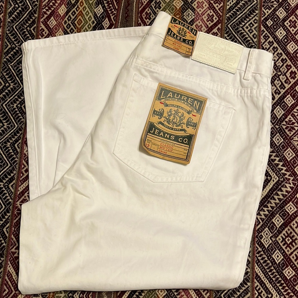 🌻Ralph Lauren Sz12 Cropped Chinos